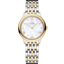 碟飞系列 典雅<span class="nowrap">腕表</span> 27.5毫米, 精钢-黄色18 k金表壳 搭配 精钢-黄色18 k金表链 - 43420286005001