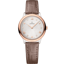 碟飞<span class="nowrap">系列</span> 27.5毫米, 精钢-Sedna™ 18k金表壳 搭配 皮表带 - 43423286052001