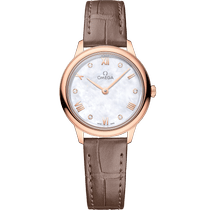 碟飞<span class="nowrap">系列</span> 27.5毫米, Sedna™ 18k金表壳 搭配 皮表带 - 43453286055001