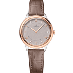 碟飞<span class="nowrap">系列</span> 30毫米, 精钢-Sedna™ 18k金表壳 搭配 皮表带 - 43423306052001