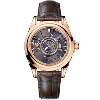 碟飞系列 陀飞轮<span class="nowrap">腕表</span> 38.7毫米, 红色k金表壳 搭配 皮表带 - 51353392199001