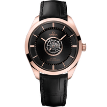 碟飞系列 陀飞轮<span class="nowrap">腕表</span> 43毫米, Sedna™ 18k金 - Canopus 18k金 搭配 皮表带 - 52953432201001