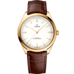 碟飞<span class="nowrap">系列</span> 40毫米, 黄色18 k金表壳 搭配 皮表带 - 43553402109001