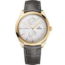 碟飞<span class="nowrap">系列</span> 40毫米, 黄色18 k金表壳 搭配 皮表带 - 43553402202001