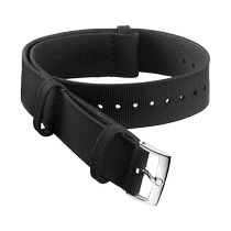 NATO<span class="nowrap">表带</span> - 涂层尼龙织物, 黑色 - 031ZSZ002056w