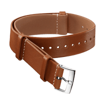 NATO<span class="nowrap">表带</span> - 皮革, 棕色 - 031CUZ002058w