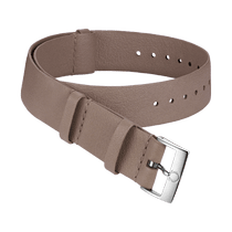 NATO<span class="nowrap">表带</span> - 皮革, 灰色 - 031CUZ011421w