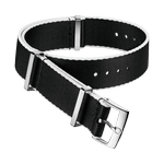 NATO<span class="nowrap">表带</span> - 尼龙, 黑色和白色 - 031CWZ010710w