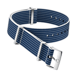 NATO<span class="nowrap">表带</span> - 尼龙, 蓝色和白色 - 031CWZ005945w