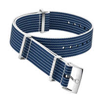NATO<span class="nowrap">表带</span> - 尼龙, 蓝色和白色 - 031CWZ005945w