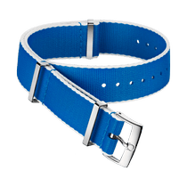 NATO<span class="nowrap">表带</span> - 尼龙, 蓝色和白色 - 031CWZ010702w