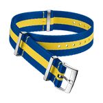 NATO<span class="nowrap">表带</span> - 尼龙, 蓝色和黄色 - 031CWZ010660w