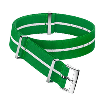 NATO<span class="nowrap">表带</span> - 尼龙, 绿色和白色 - 031CWZ014689w