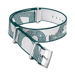 NATO<span class="nowrap">表带</span> - 尼龙, 绿色和白色 - 031Z019140W