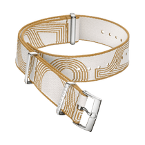 NATO<span class="nowrap">表带</span> - 尼龙, 黄色和白色 - 031Z019139W