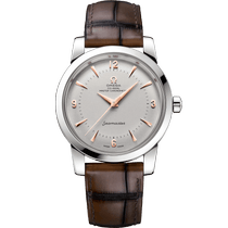 海马系列1948<span class="nowrap">腕表</span> 38毫米, 铂金 搭配 皮表带 - 51193382099002