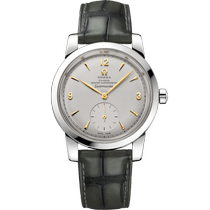 海马系列1948<span class="nowrap">腕表</span> 38毫米, 铂金 搭配 皮表带 - 51193382099001