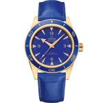 海马<span class="nowrap">系列</span> 41毫米, 黄色18 k金表壳 搭配 皮表带 - 23463412199002