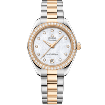 海马<span class="nowrap">系列</span> 30毫米, 精钢-Moonshine 18K金表壳 搭配 精钢-Moonshine 18K金表链 - 22025302055001