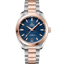 海马<span class="nowrap">系列</span> 34毫米, 精钢-Sedna™ 18k金表壳 搭配 精钢-Sedna™ 18k金表链 - 22020342003001