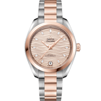 海马系列 AQUA TERRA 150米<span class="nowrap">腕表</span> 34毫米, 精钢-Sedna™ 18k金表壳 搭配 精钢-Sedna™ 18k金表链 - 22020342059001