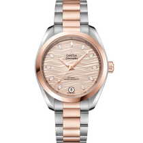 海马<span class="nowrap">系列</span> 34毫米, 精钢-Sedna™ 18k金表壳 搭配 精钢-Sedna™ 18k金表链 - 22020342059001