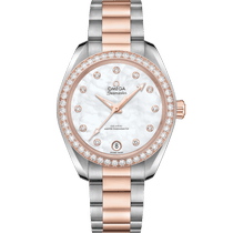 海马<span class="nowrap">系列</span> 34毫米, 精钢-Sedna™ 18k金表壳 搭配 精钢-Sedna™ 18k金表链 - 22025342055001