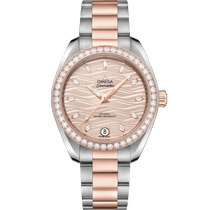 海马<span class="nowrap">系列</span> 34毫米, 精钢-Sedna™ 18k金表壳 搭配 精钢-Sedna™ 18k金表链 - 22025342059001