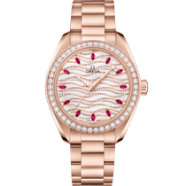 海马<span class="nowrap">系列</span> 34毫米, Sedna™ 18k金表壳 搭配 Sedna™ 18k金表链 - 22055342099004