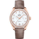 海马<span class="nowrap">系列</span> 34毫米, Sedna™ 18k金表壳 搭配 皮表带 - 22058342055001