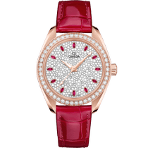 海马<span class="nowrap">系列</span> 34毫米, Sedna™ 18k金表壳 搭配 皮表带 - 22058342099001