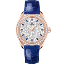 海马<span class="nowrap">系列</span> 34毫米, Sedna™ 18k金表壳 搭配 皮表带 - 22058342099002