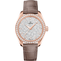 海马<span class="nowrap">系列</span> 34毫米, Sedna™ 18k金表壳 搭配 皮表带 - 22058342099003