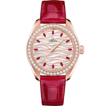 海马<span class="nowrap">系列</span> 34毫米, Sedna™ 18k金表壳 搭配 皮表带 - 22058342099004