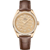 海马<span class="nowrap">系列</span> 34毫米, Moonshine 18k金表壳 搭配 鳄鱼皮 - 22058342099008