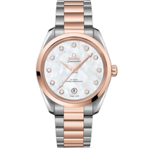 海马<span class="nowrap">系列</span> 38毫米, 精钢-Sedna™ 18k金表壳 搭配 精钢-Sedna™ 18k金表链 - 22020382055001