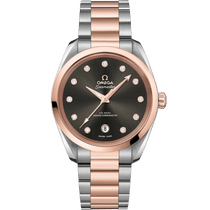 海马<span class="nowrap">系列</span> 38毫米, 精钢-Sedna™ 18k金表壳 搭配 精钢-Sedna™ 18k金表链 - 22020382056001