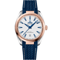 海马<span class="nowrap">系列</span> 38毫米, 精钢-Sedna™ 18k金表壳 搭配 橡胶表带 - 22022382002001