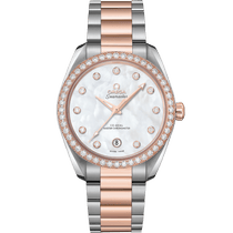 海马<span class="nowrap">系列</span> 38毫米, 精钢-Sedna™ 18k金表壳 搭配 精钢-Sedna™ 18k金表链 - 22025382055001