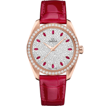 海马<span class="nowrap">系列</span> 38毫米, Sedna™ 18k金表壳 搭配 皮表带 - 22058382099001