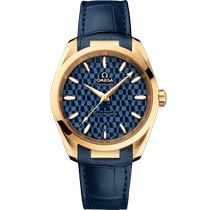 海马<span class="nowrap">系列</span> 38毫米, 黄色18 k金表壳 搭配 皮表带 - 52253382003001