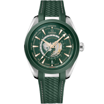 海马系列 AQUA TERRA 150米<span class="nowrap">腕表</span> 43毫米, 精钢表壳 搭配 橡胶表带 - 22032432210001