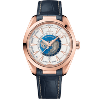 海马系列 AQUA TERRA 150米<span class="nowrap">腕表</span> 43毫米, Sedna™ 18k金表壳 搭配 皮表带 - 22053432202001