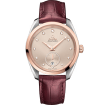 海马<span class="nowrap">系列</span> 38毫米, 精钢-Sedna™ 18k金表壳 搭配 皮表带 - 22023382059001