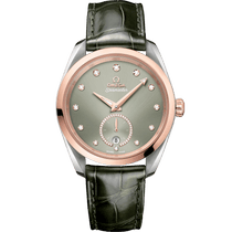 海马<span class="nowrap">系列</span> 38毫米, 精钢-Sedna™ 18k金表壳 搭配 皮表带 - 22023382060001