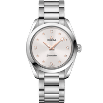 海马系列 AQUA TERRA 150米<span class="nowrap">腕表</span> 28毫米, 精钢表壳 搭配 精钢表链 - 22010286054001