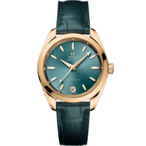 海马<span class="nowrap">系列</span> 34毫米, Moonshine 18k金表壳 搭配 皮表带 - 22053342010001