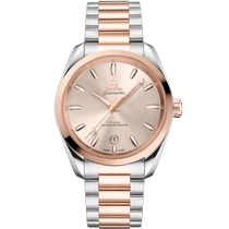 海马<span class="nowrap">系列</span> 38毫米, 精钢-Sedna™ 18k金表壳 搭配 精钢-Sedna™ 18k金表链 - 22020382009001