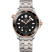 海马<span class="nowrap">系列</span> 42毫米, 精钢-Sedna™ 18k金表壳 搭配 精钢-Sedna™ 18k金表链 - 21020422001001