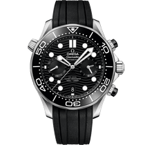 海马系列 300米潜<span class="nowrap">水表</span> 44毫米, 精钢表壳 搭配 橡胶表带 - 21032445101001